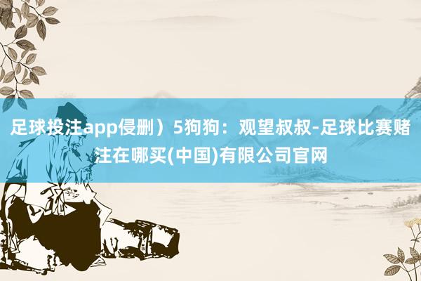 足球投注app侵删）5狗狗：观望叔叔-足球比赛赌注在哪买(中国)有限公司官网