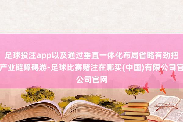 足球投注app以及通过垂直一体化布局省略有劲把控产业链障碍游-足球比赛赌注在哪买(中国)有限公司官网