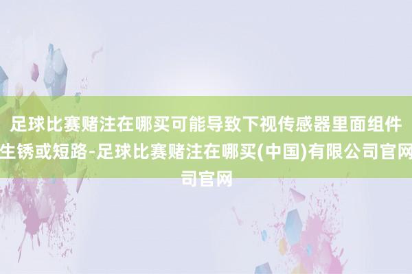 足球比赛赌注在哪买可能导致下视传感器里面组件生锈或短路-足球比赛赌注在哪买(中国)有限公司官网