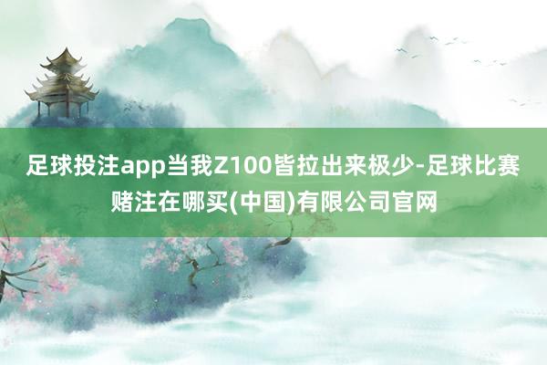 足球投注app当我Z100皆拉出来极少-足球比赛赌注在哪买(中国)有限公司官网