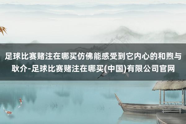 足球比赛赌注在哪买仿佛能感受到它内心的和煦与耿介-足球比赛赌注在哪买(中国)有限公司官网