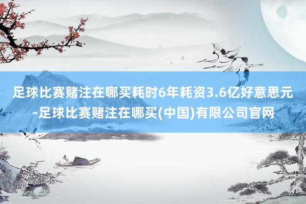 足球比赛赌注在哪买耗时6年耗资3.6亿好意思元-足球比赛赌注在哪买(中国)有限公司官网