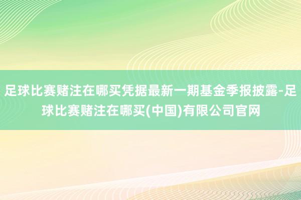 足球比赛赌注在哪买凭据最新一期基金季报披露-足球比赛赌注在哪买(中国)有限公司官网