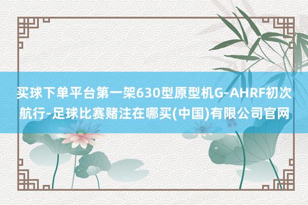 买球下单平台第一架630型原型机G-AHRF初次航行-足球比赛赌注在哪买(中国)有限公司官网