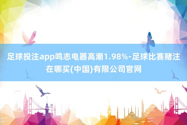 足球投注app鸣志电器高潮1.98%-足球比赛赌注在哪买(中国)有限公司官网