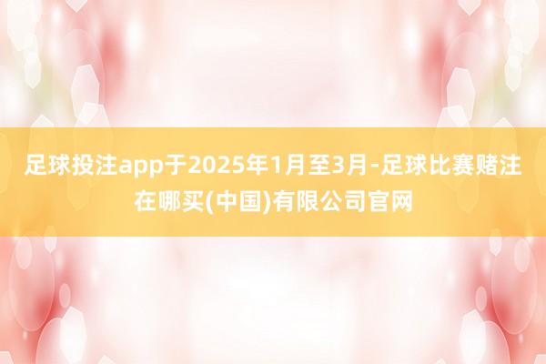 足球投注app于2025年1月至3月-足球比赛赌注在哪买(中国)有限公司官网
