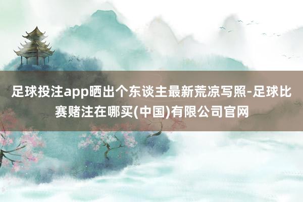 足球投注app晒出个东谈主最新荒凉写照-足球比赛赌注在哪买(中国)有限公司官网