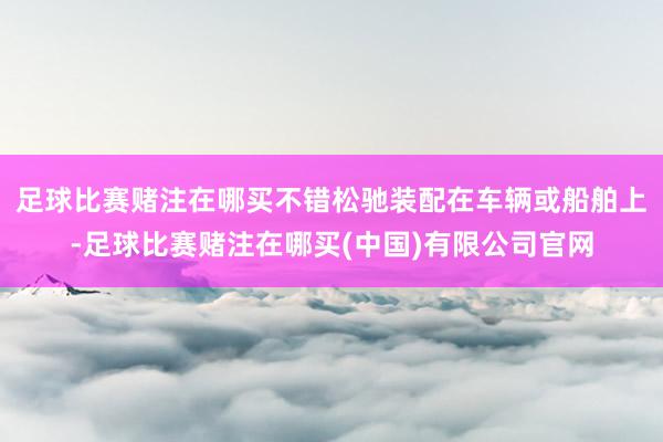 足球比赛赌注在哪买不错松驰装配在车辆或船舶上-足球比赛赌注在哪买(中国)有限公司官网