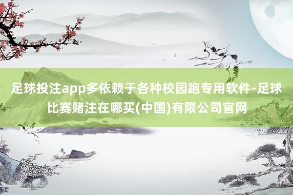 足球投注app多依赖于各种校园跑专用软件-足球比赛赌注在哪买(中国)有限公司官网