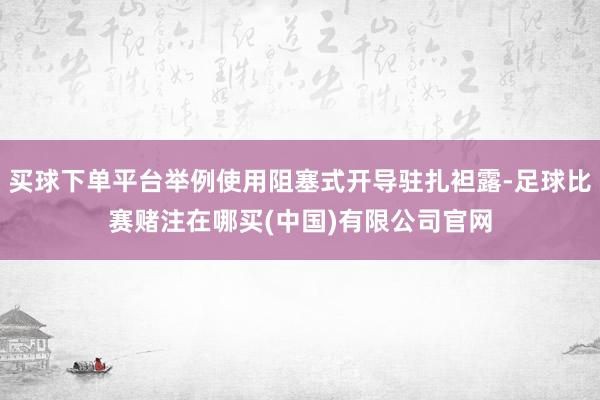 买球下单平台举例使用阻塞式开导驻扎袒露-足球比赛赌注在哪买(中国)有限公司官网
