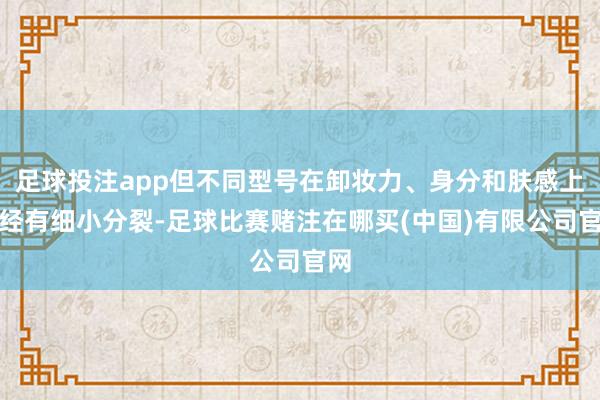 足球投注app但不同型号在卸妆力、身分和肤感上已经有细小分裂-足球比赛赌注在哪买(中国)有限公司官网